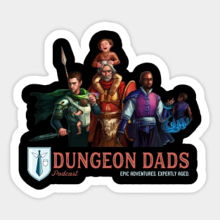 Dungeon Dads Group Portrait Sticker